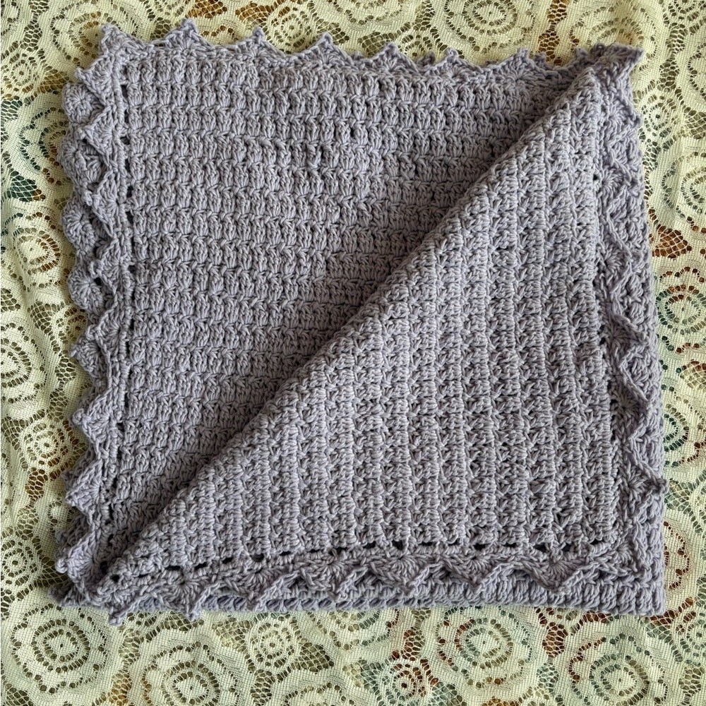 Lavender baby blanket